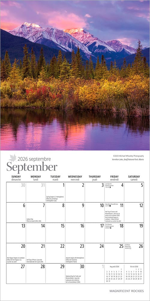 Wyman - 2026 Mini Calendar - Magnificent Rockies