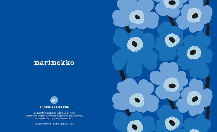 Chronicle Books - Marimekko 20 Unikko Notecards & Envelopes - Blues