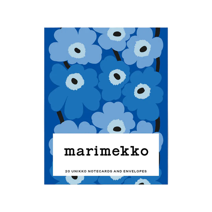 Chronicle Books - Marimekko 20 Unikko Notecards & Envelopes - Blues