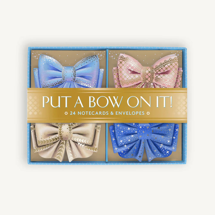 Chronicle Books - 24 Notecards & Envelopes - Put a Bow On It!