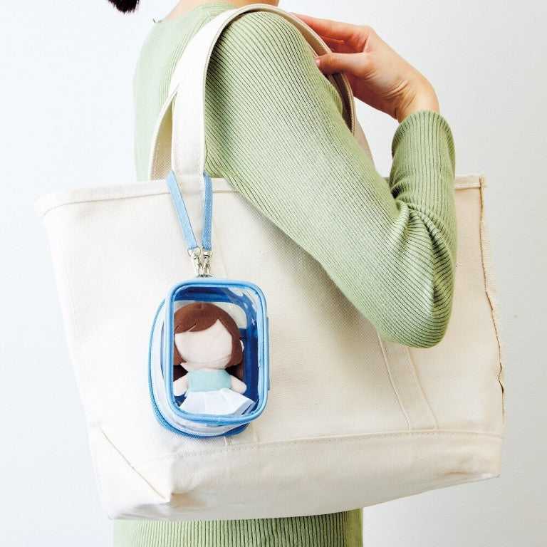 LIHIT LAB - Myfa - Clear Decoration Box Pouch - Mini/Large - Chiffon Beige