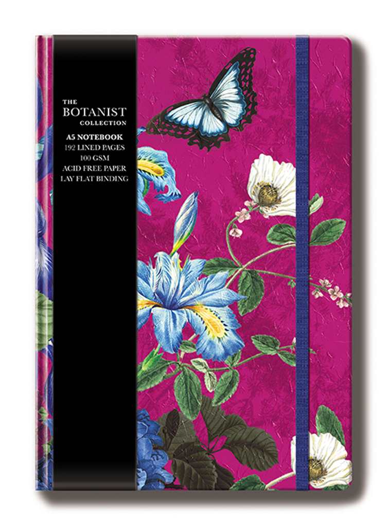 The Great British Card Company - The Botanist Collection - A5 Notebook - Purple