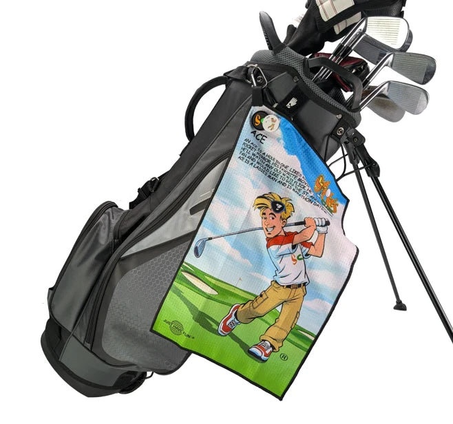 Stroke's Club - Magnetic Waffle Golf Towel (30 x 50cm)