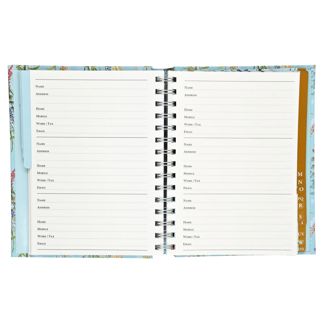 Peter Pauper Press - Large Address Book - Blooms and Butterflies