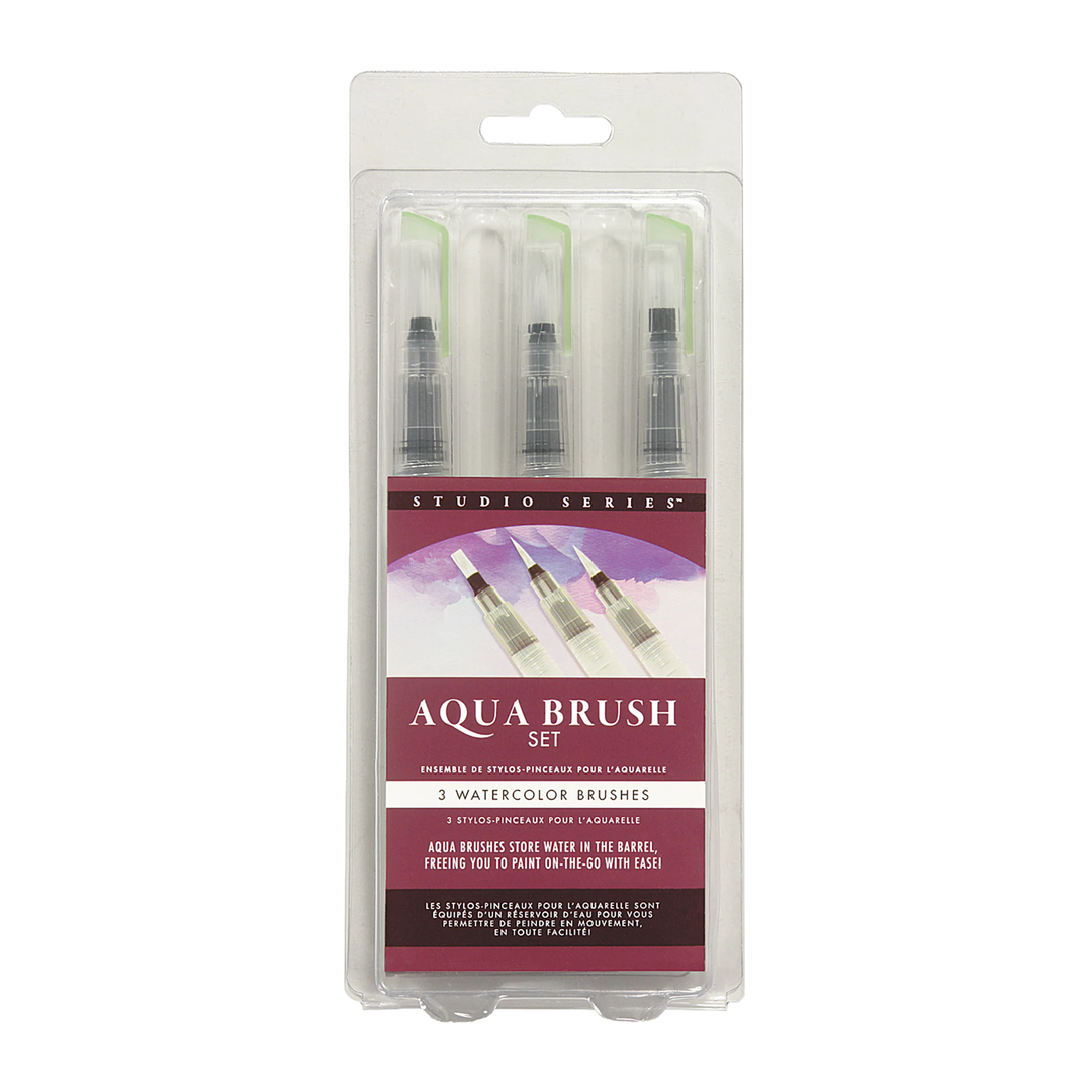 Peter Pauper Press - Studio Series - Aqua Brush Set