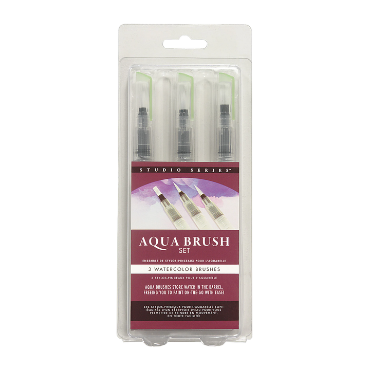 Peter Pauper Press - Studio Series - Aqua Brush Set