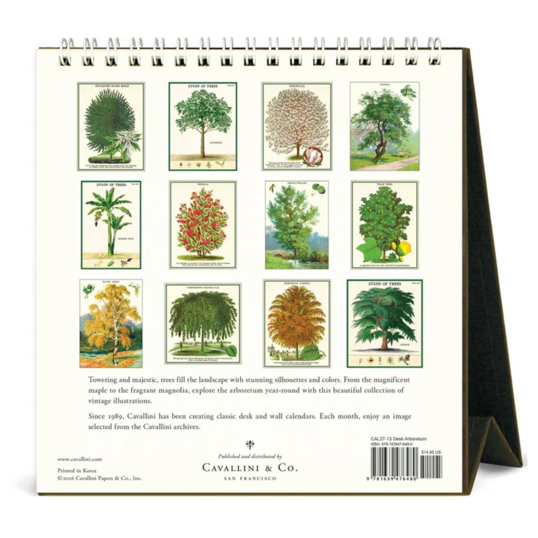 Cavallini & Co - 2027 Desk Calendar - Arboretum