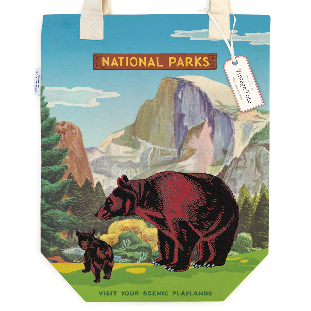Cavallini & Co - Tote Bag - National Parks Bear