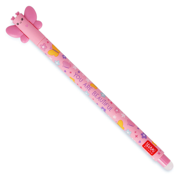 Legami - Erasable Gel Pen - BUTTERFLY - PINK