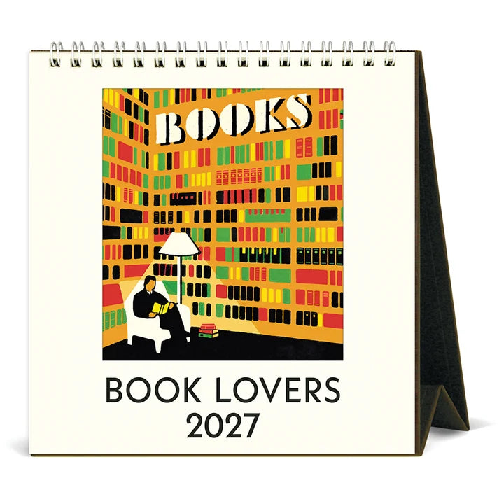 Cavallini & Co - 2027 Desk Calendar - Book Lovers