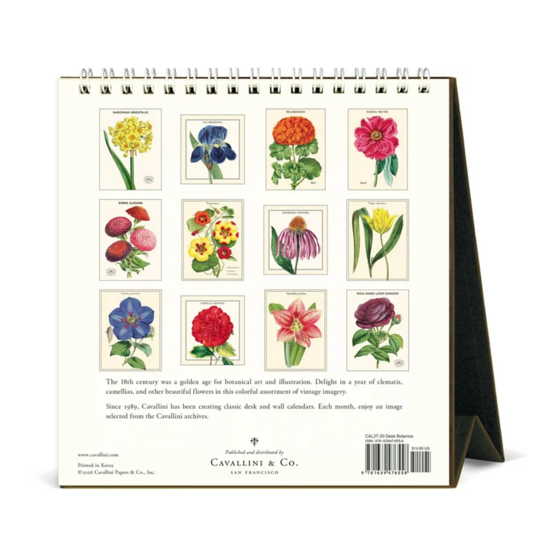 Cavallini & Co - 2027 Desk Calendar - Botanica