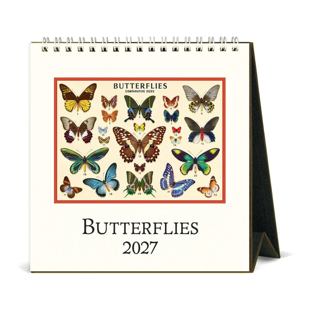 Cavallini & Co - 2027 Desk Calendar - Butterflies
