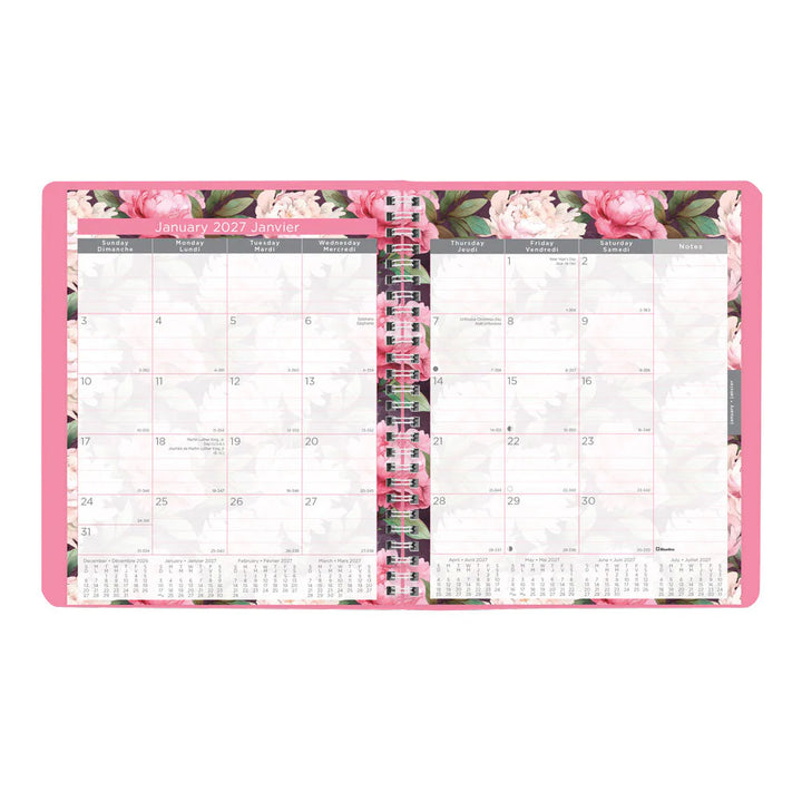 Blueline - Pink Monthly Planner, 2027 - Bilingual C1219.95BT