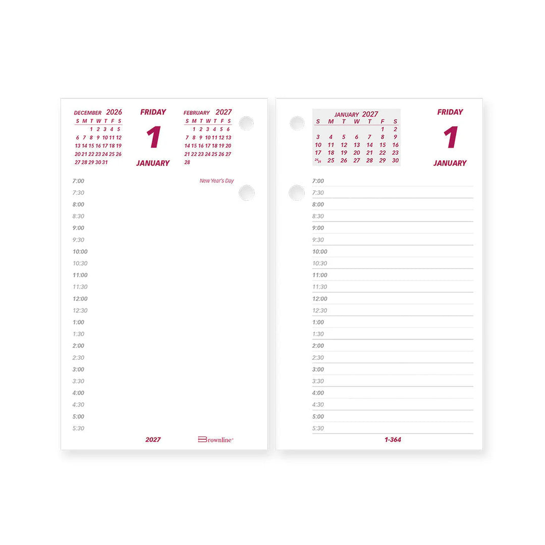 BROWNLINE - 2027 Jumbo Calendar Pad - Daily Refill - English - C2R