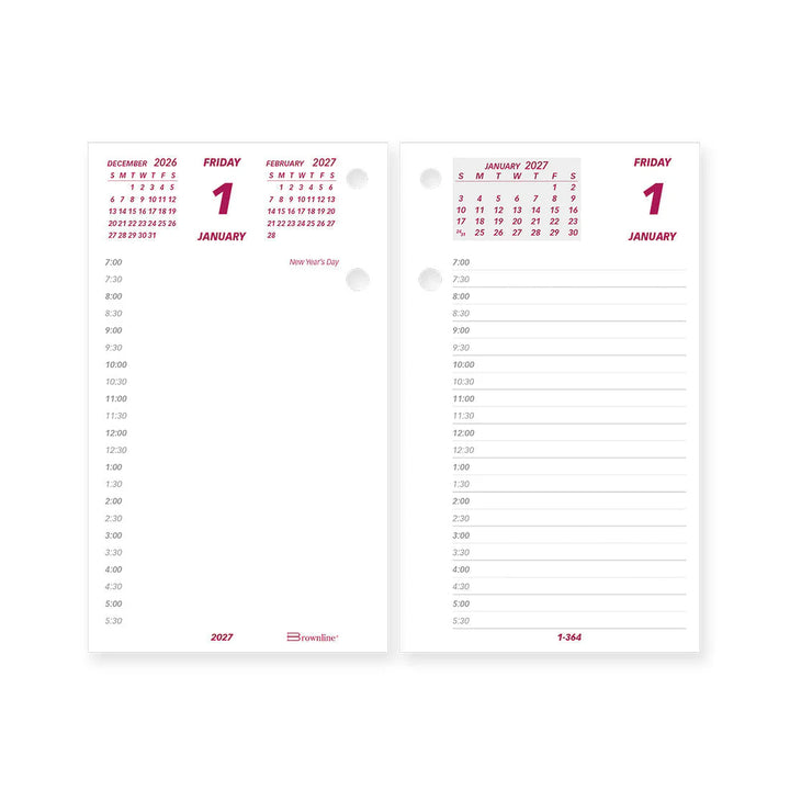 BROWNLINE - 2027 Jumbo Calendar Pad - Daily Refill - English - C2R