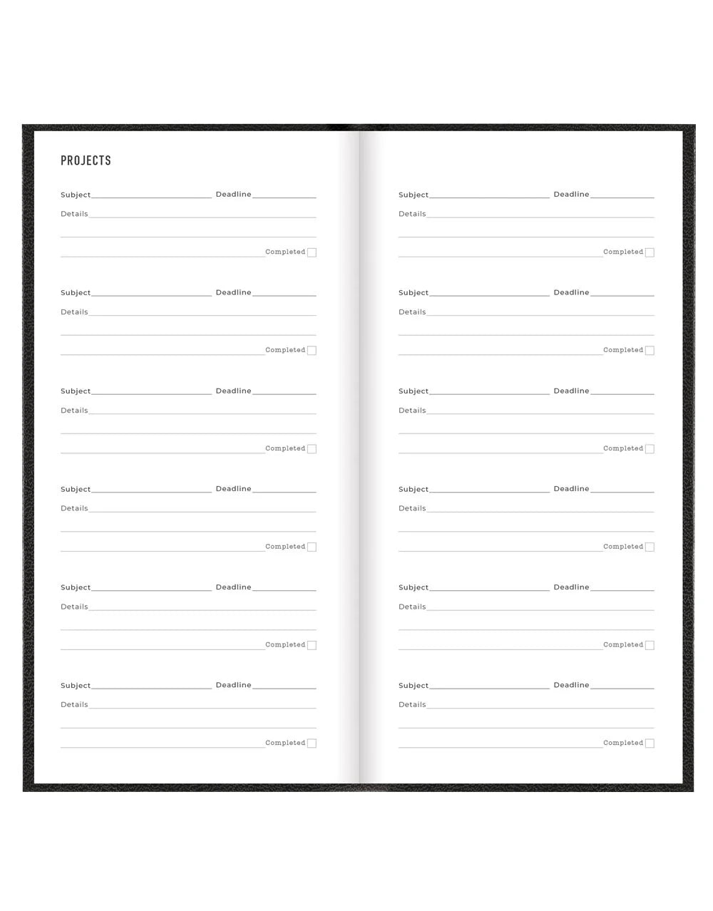 Letts of London - 2026 Principal Weekly Planner - Compact Week-to-View - Multilanguage - Black