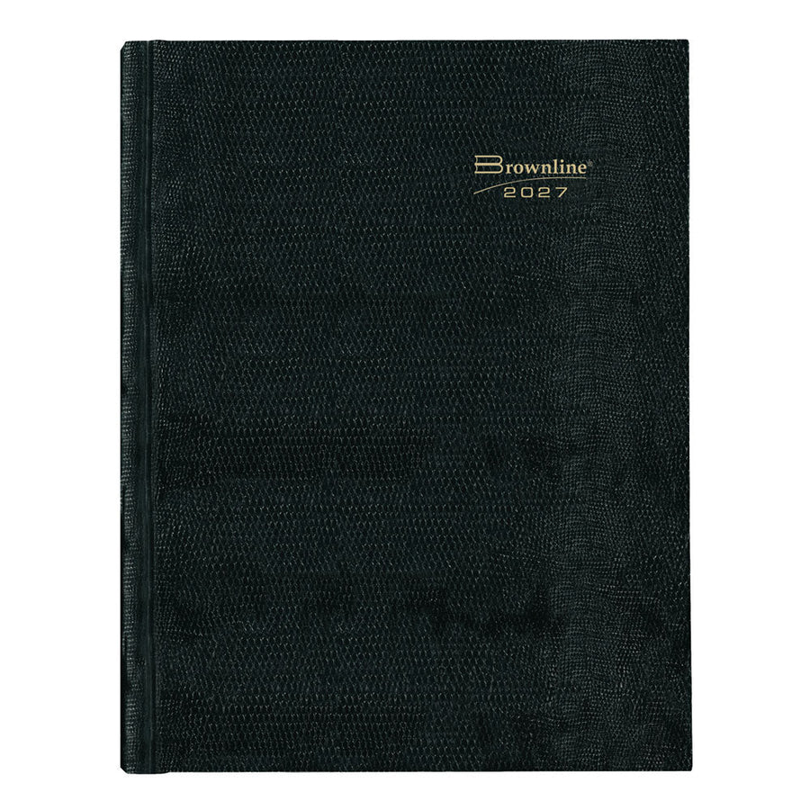 BROWNLINE- 2027 Traditional Daily Planner - Untimed - English - Black - C550.BLK