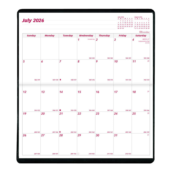 Brownline - 2026-2027 Monthly Planner - 18 Months (CA12.AST)