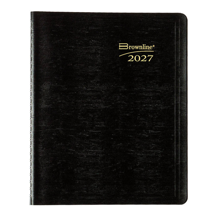 Brownline - 2027 Essential Monthly Planner - 14-Month - English - Black