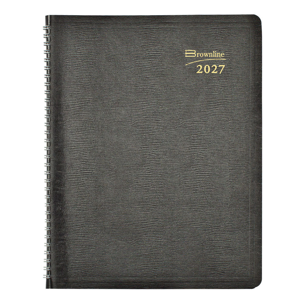 BROWNLINE- 2027 Essential Monthly Planner - 16 months - English - Black - CB1260.BLK
