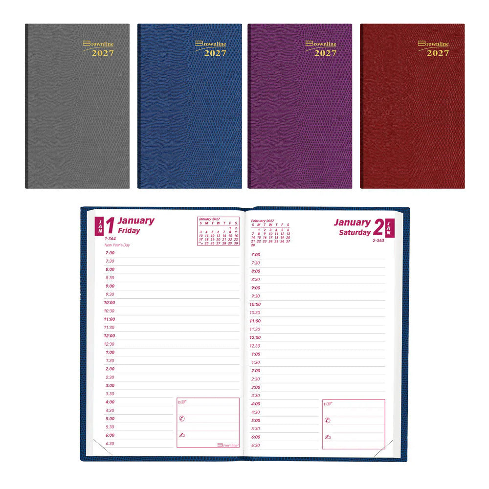 Brownline - Daily Pocket Planner, 2027, Assorted CB301