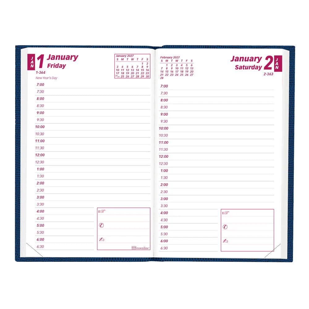 Brownline - Daily Pocket Planner, 2027, Assorted CB301