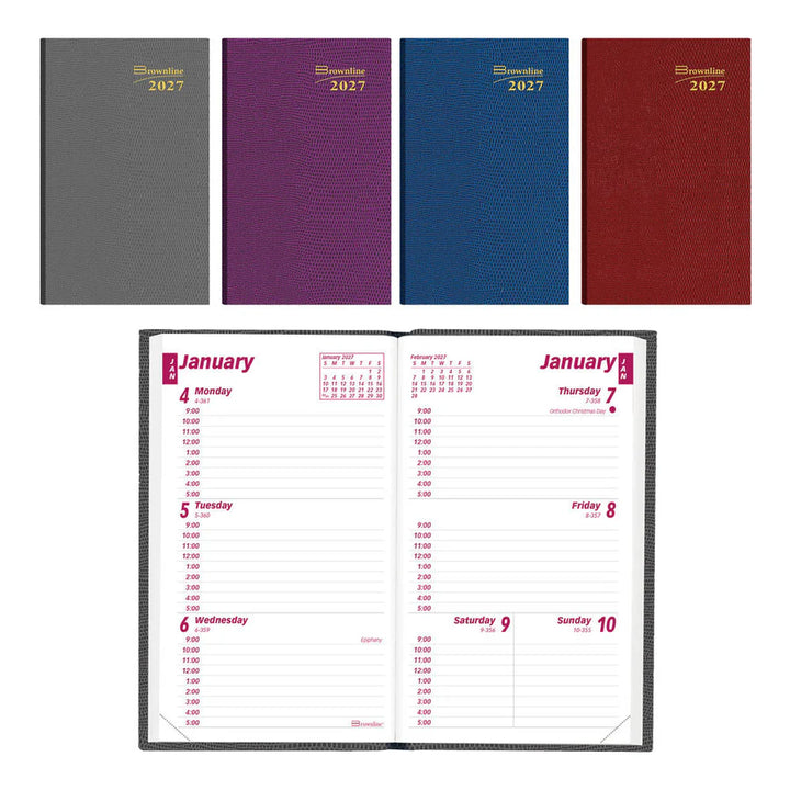 Brownline - Weekly Pocket Planner, 2027, Assorted CB303