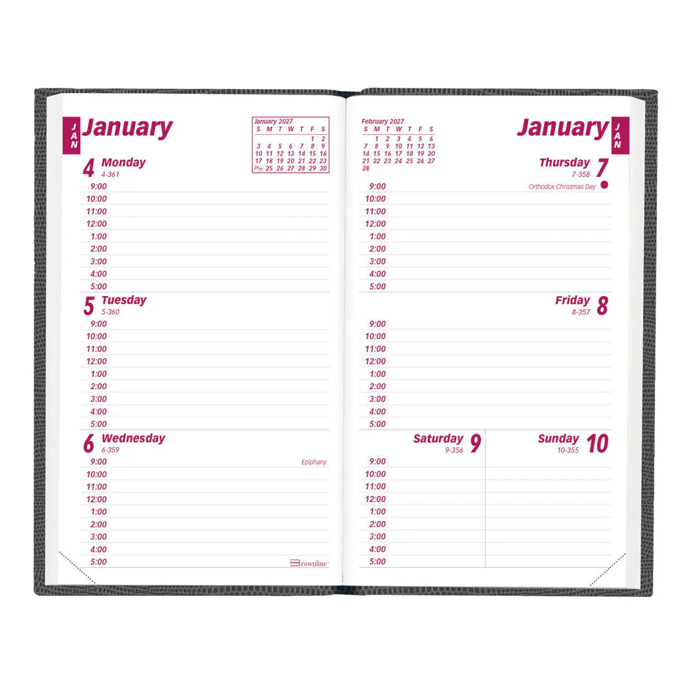 Brownline - Weekly Pocket Planner, 2027, Assorted CB303