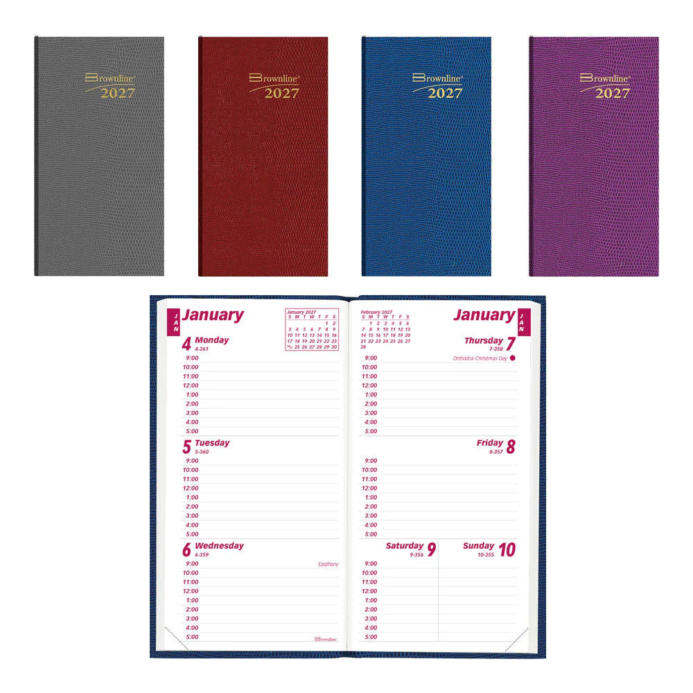 Brownline - Weekly Pocket Planner, 2027, Assorted CB403