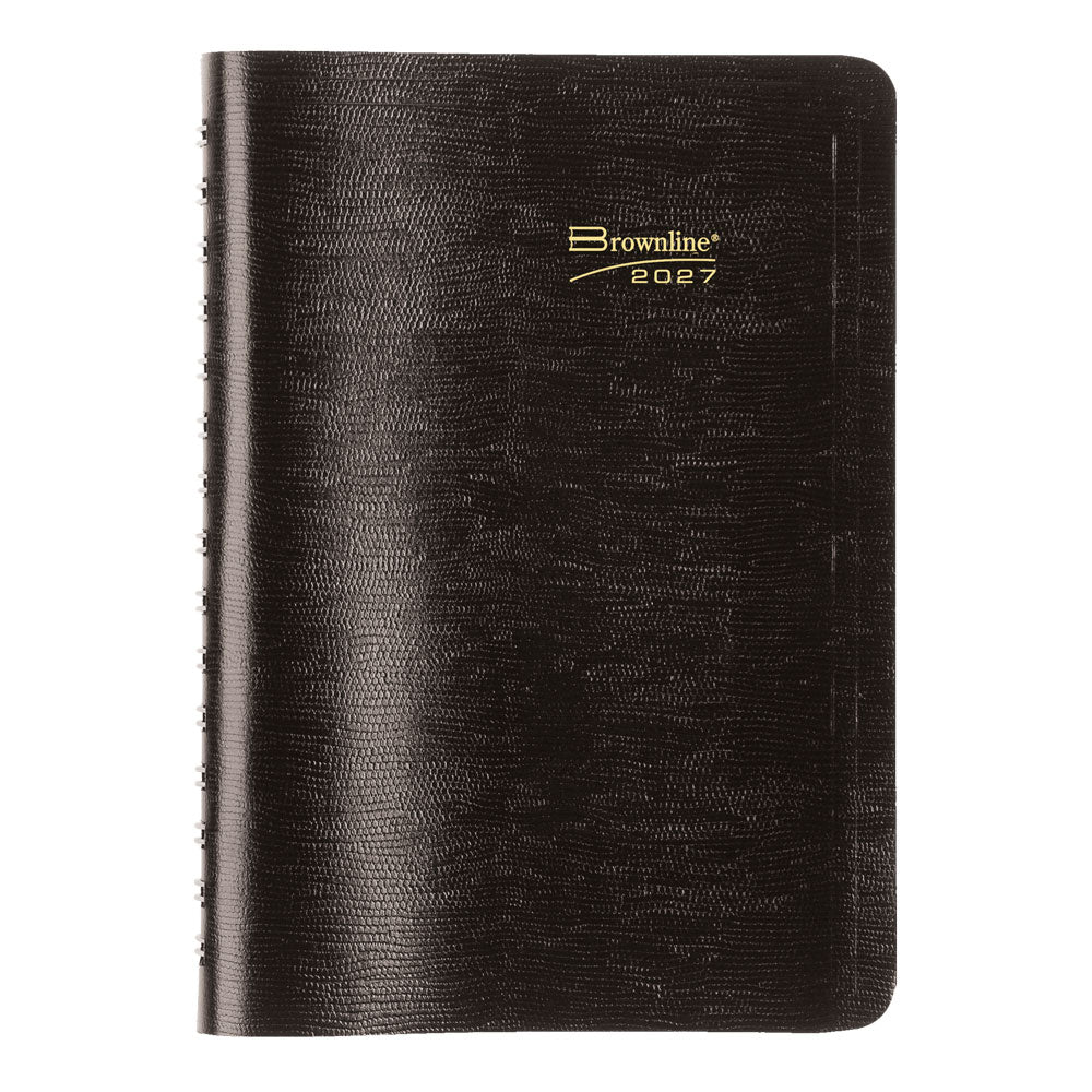 BROWNLINE - 2027 Essential Daily Planner - Appointment Book - English -  Black - CB634W.BLK