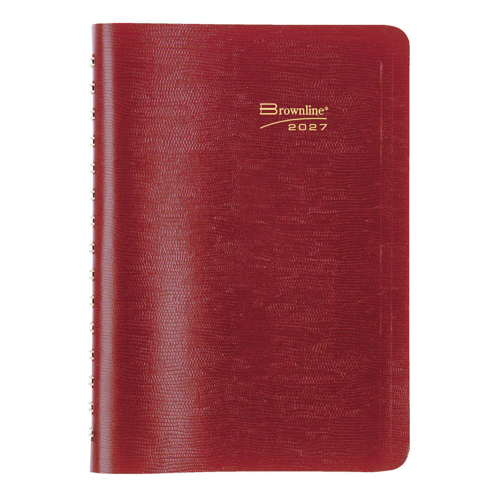 BROWNLINE - 2027 Essential Daily Planner - Appointment Book - English -  Red - CB634W.RED