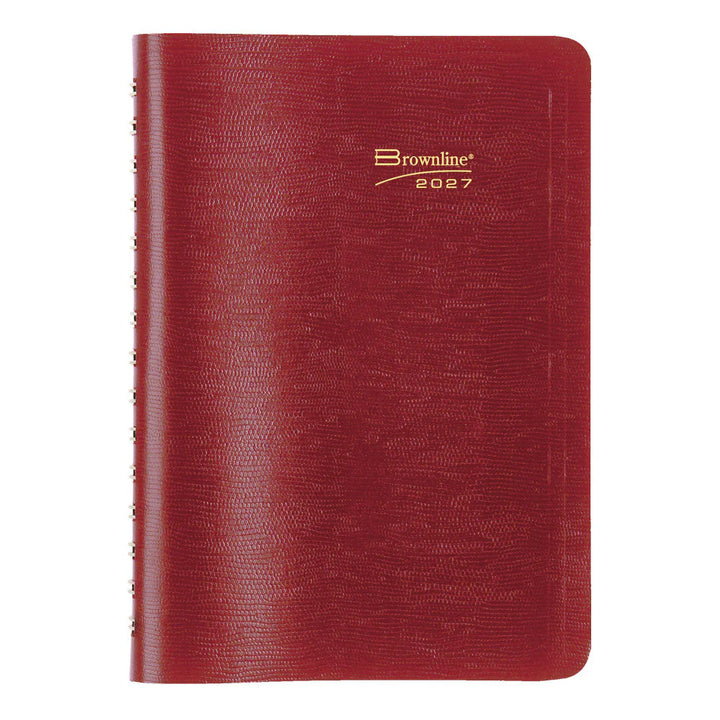 BROWNLINE - 2027 Essential Daily Planner - Appointment Book - English -  Red - CB634W.RED