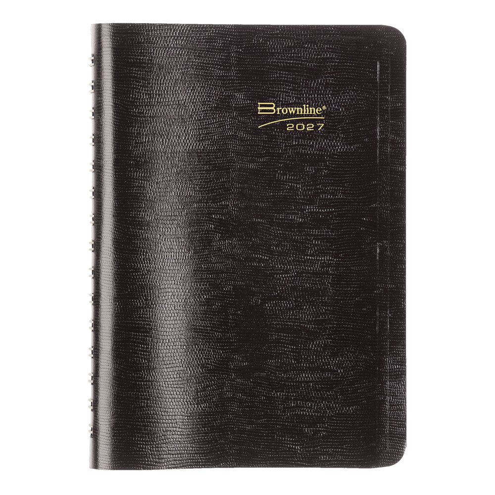 BROWNLINE - 2027 Essential Daily Planner - Appointment Book - English -  Black - CB800.BLK