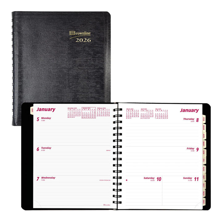 Brownline - 2026 Essential Weekly Planner - English - Black