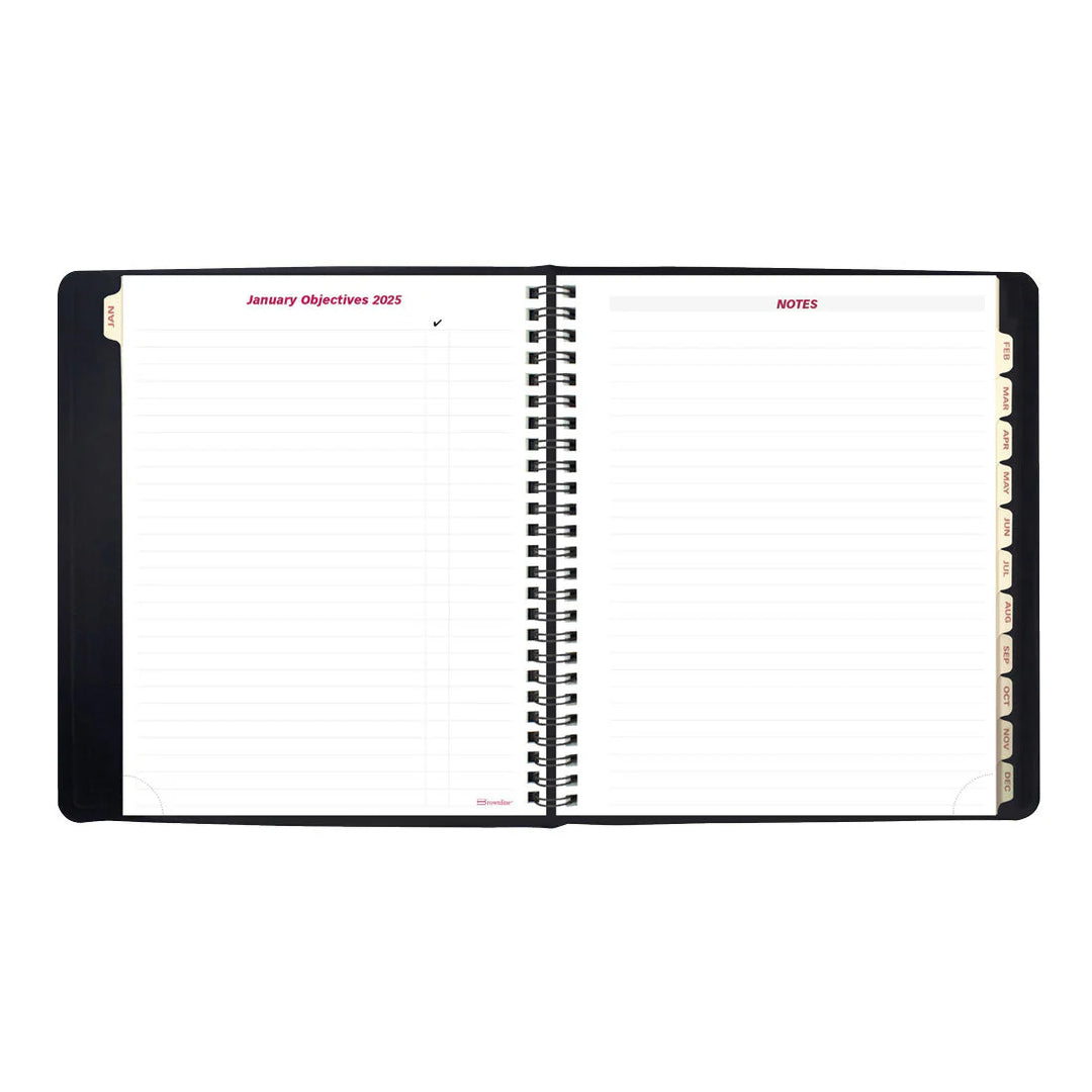 Brownline - 2026 Essential Weekly Planner - English - Black