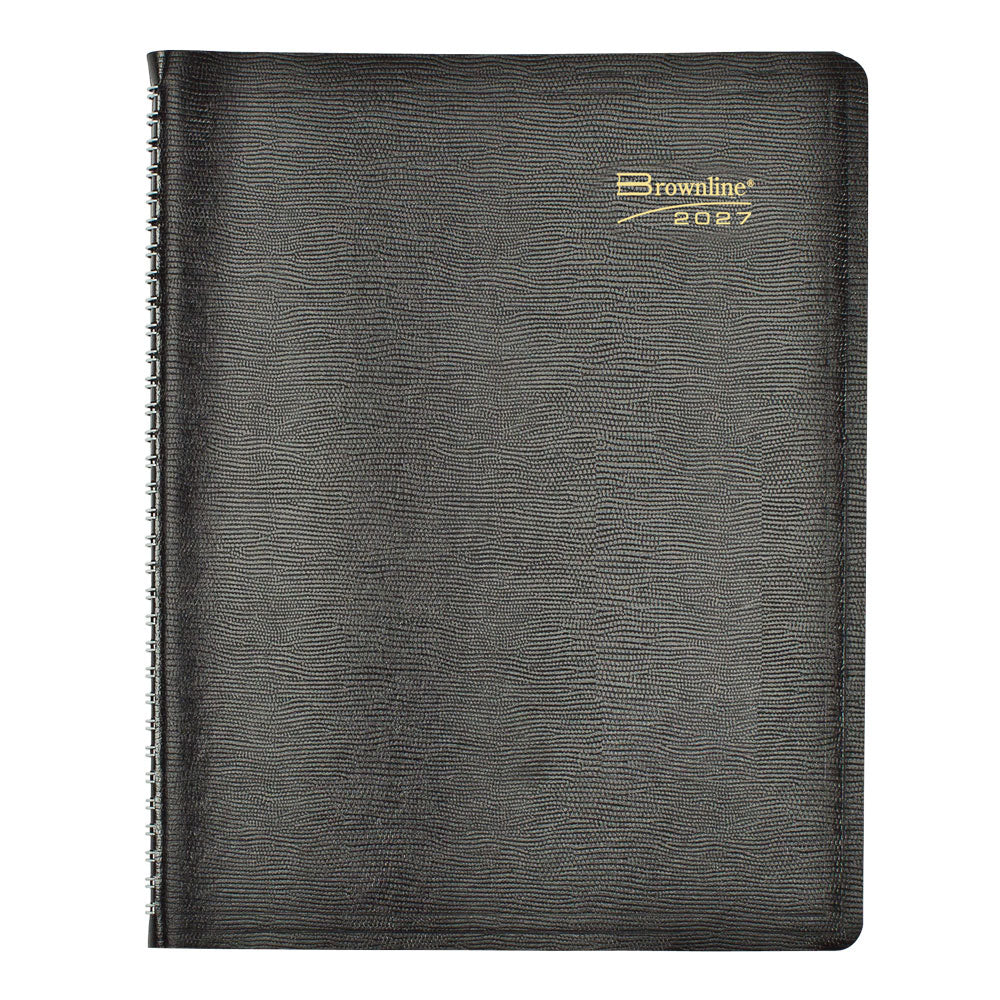 BROWNLINE - 2027 Essential Weekly Planner - Appointment Book - English - Black - CB950.BLK