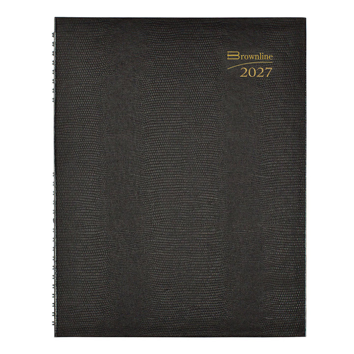 BROWNLINE - 2027 CoilPro Weekly Planner - Appointment Book - English - Black