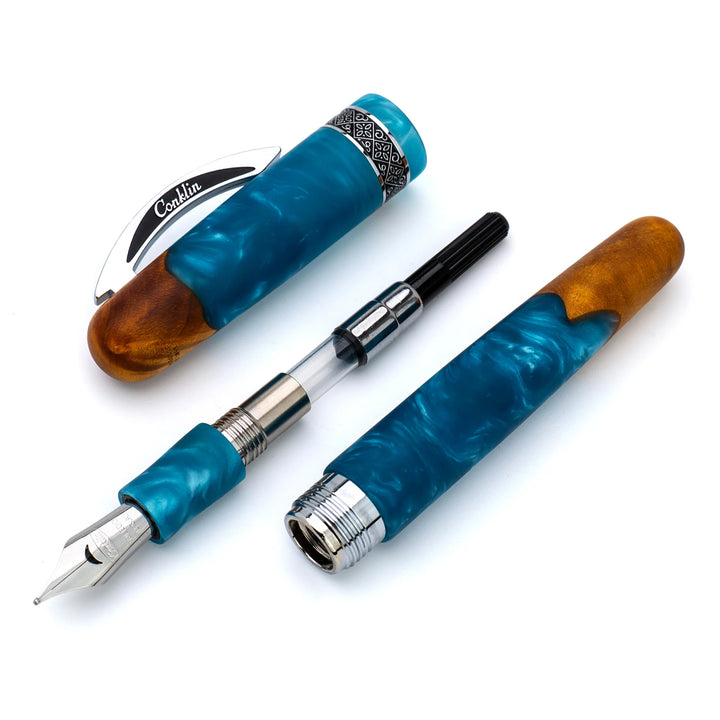 Conklin 1898 - Limited Edition Fountain Pen - Spectra Fusion - Chrome Trim - Blue