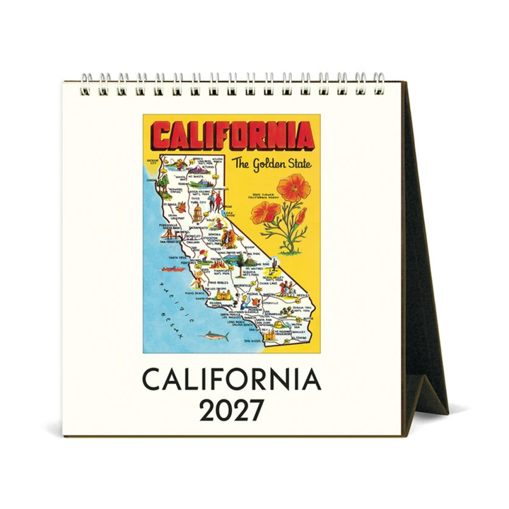 Cavallini & Co - 2027 Desk Calendar - California