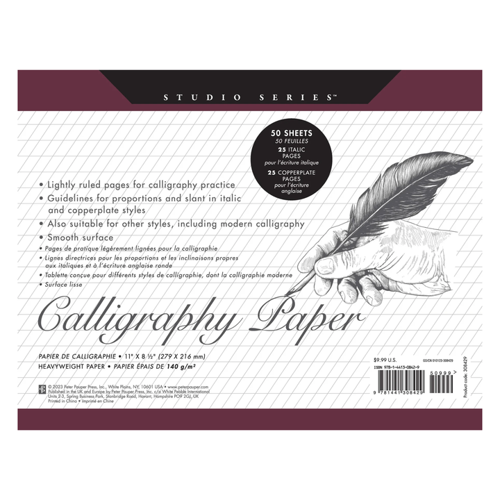 Peter Pauper Press - Studio Series - Calligraphy Paper Pad