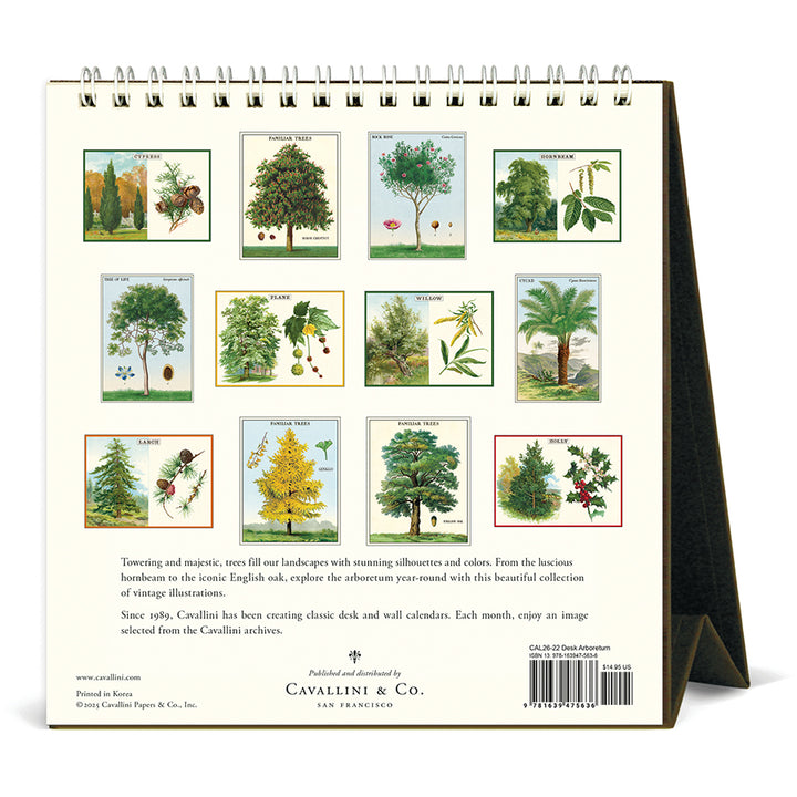 Cavallini & Co - 2026 Desk Calendar - Arboretum