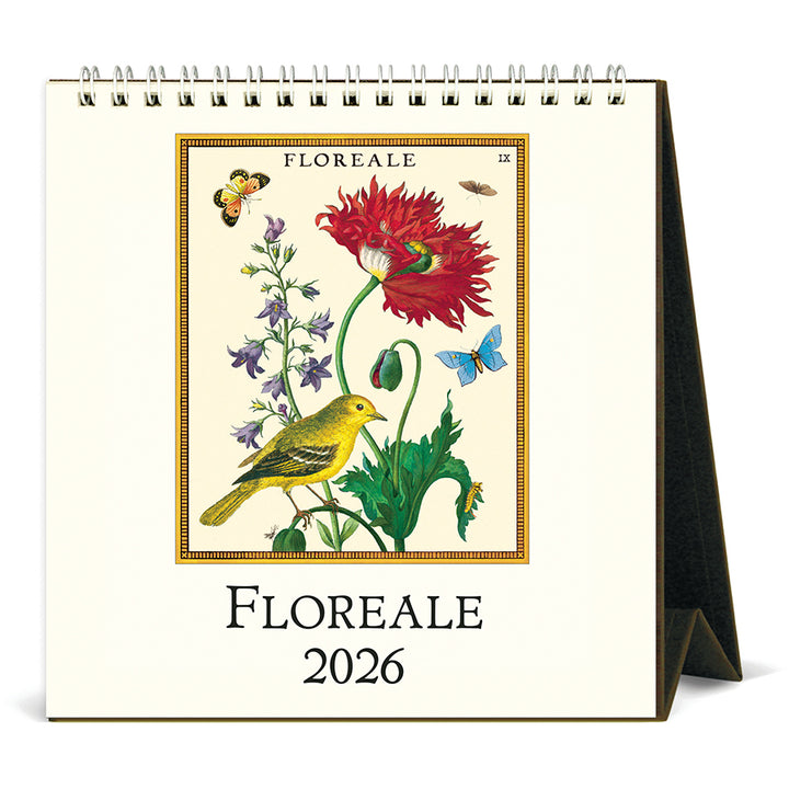 Cavallini & Co - 2026 Desk Calendar - Floreale