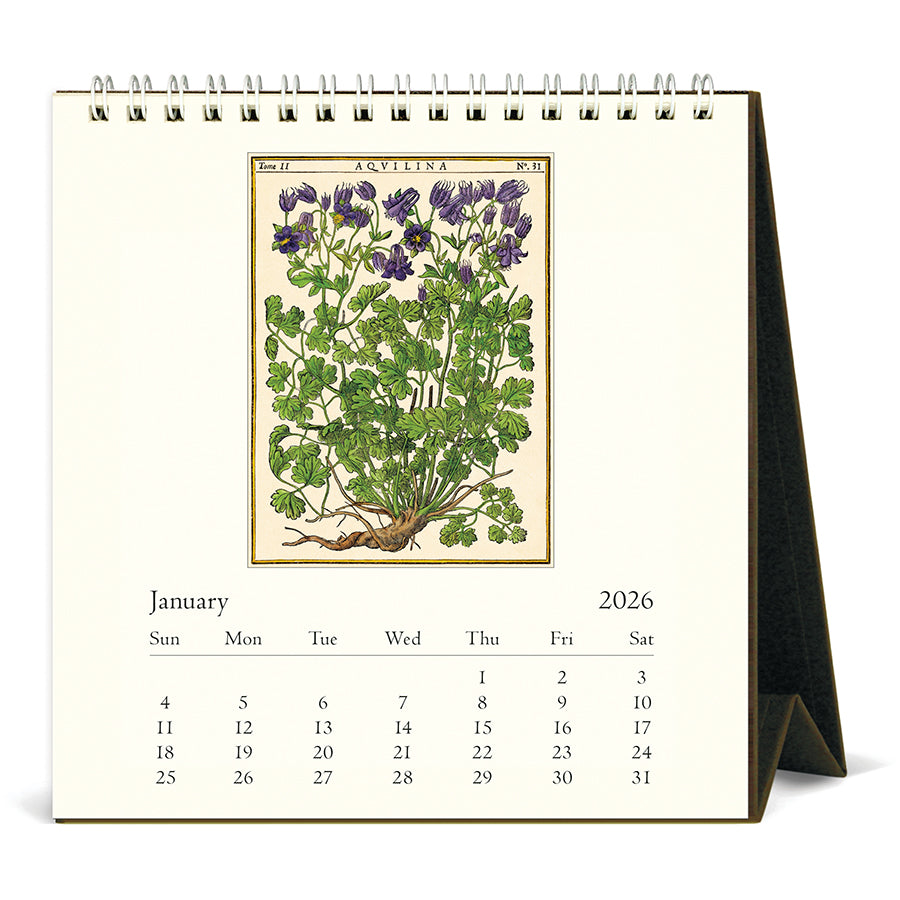 Cavallini & Co - 2026 Desk Calendar - Herbarium