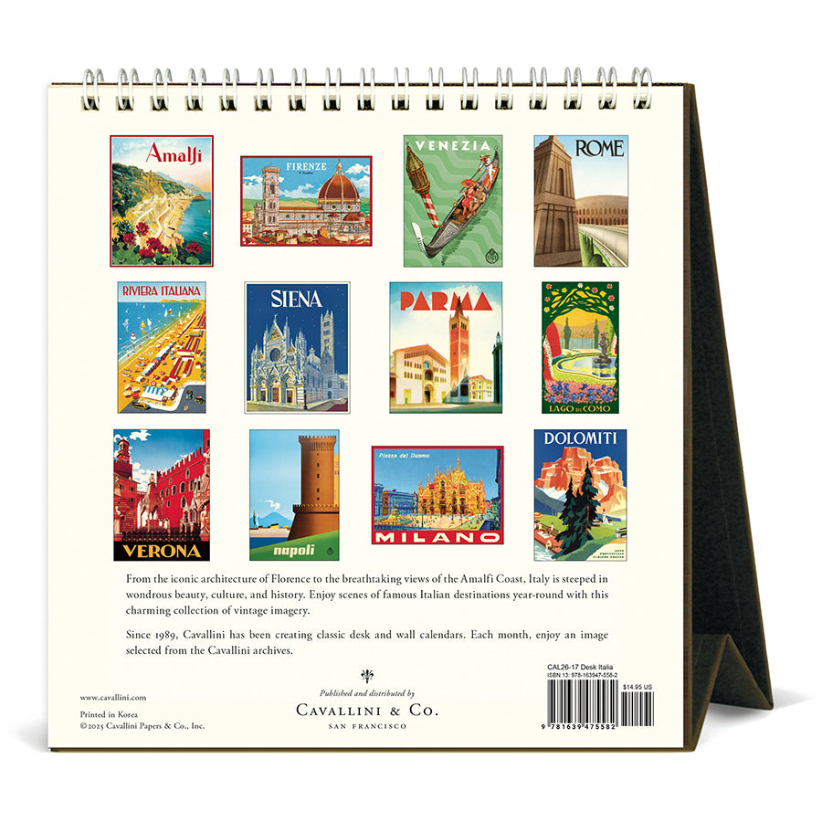 Cavallini & Co - 2026 Desk Calendar - Italia