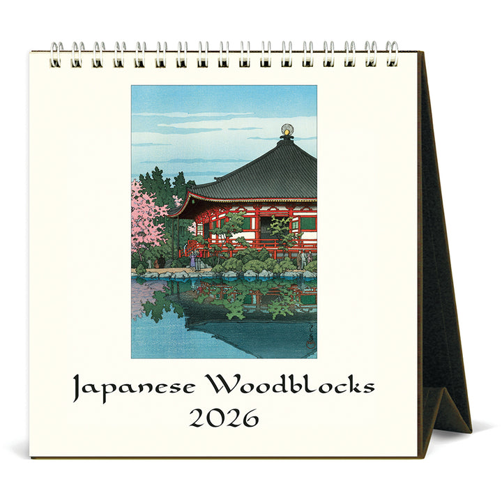 Cavallini & Co - 2026 Desk Calendar - Japanese Woodblocks