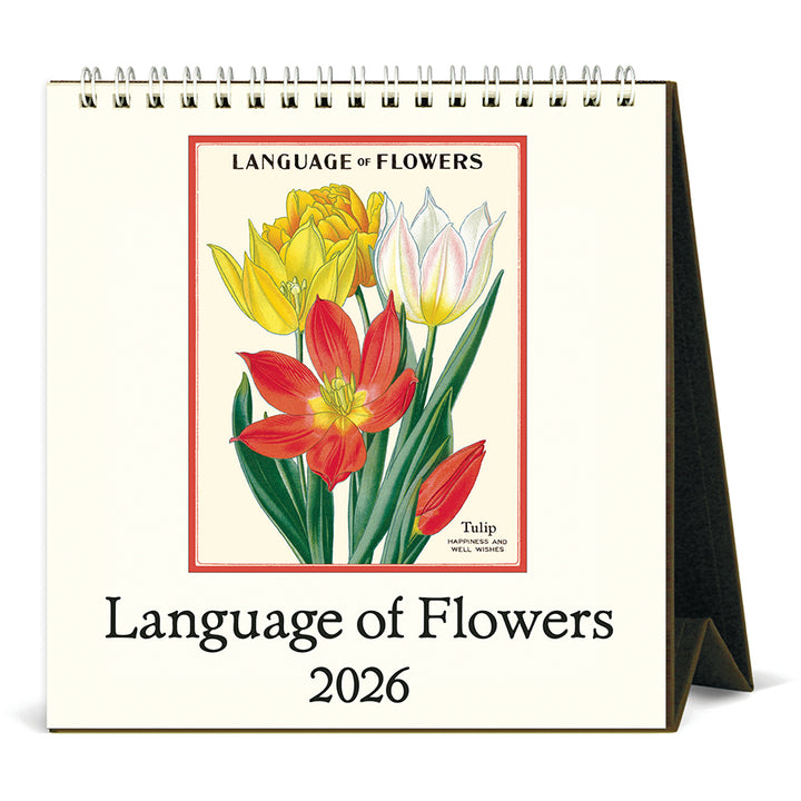 Cavallini & Co - 2026 Desk Calendar - Language of Flowers