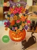 freshcut paper - Large Pop-Up Flower Bouquet - Jack-O'-Lantern Boo-quet