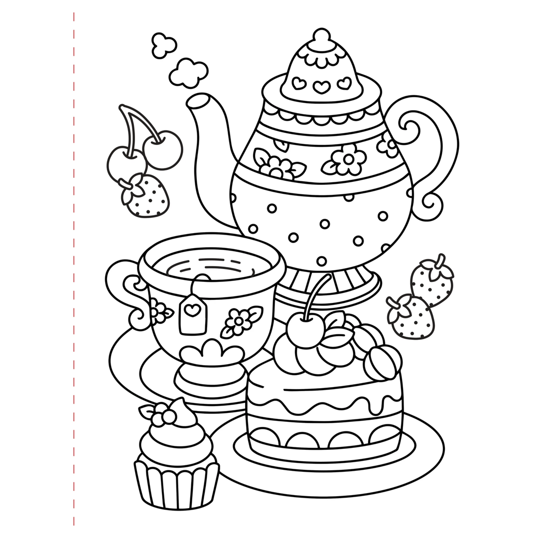 Peter Pauper Press - Large Print Coloring Book - Cozy & Comfy