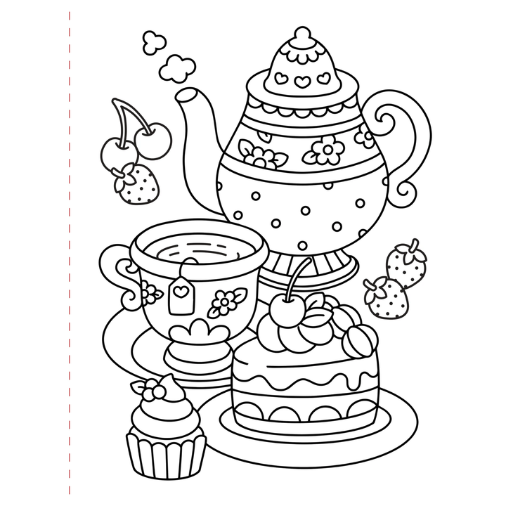 Peter Pauper Press - Large Print Coloring Book - Cozy & Comfy