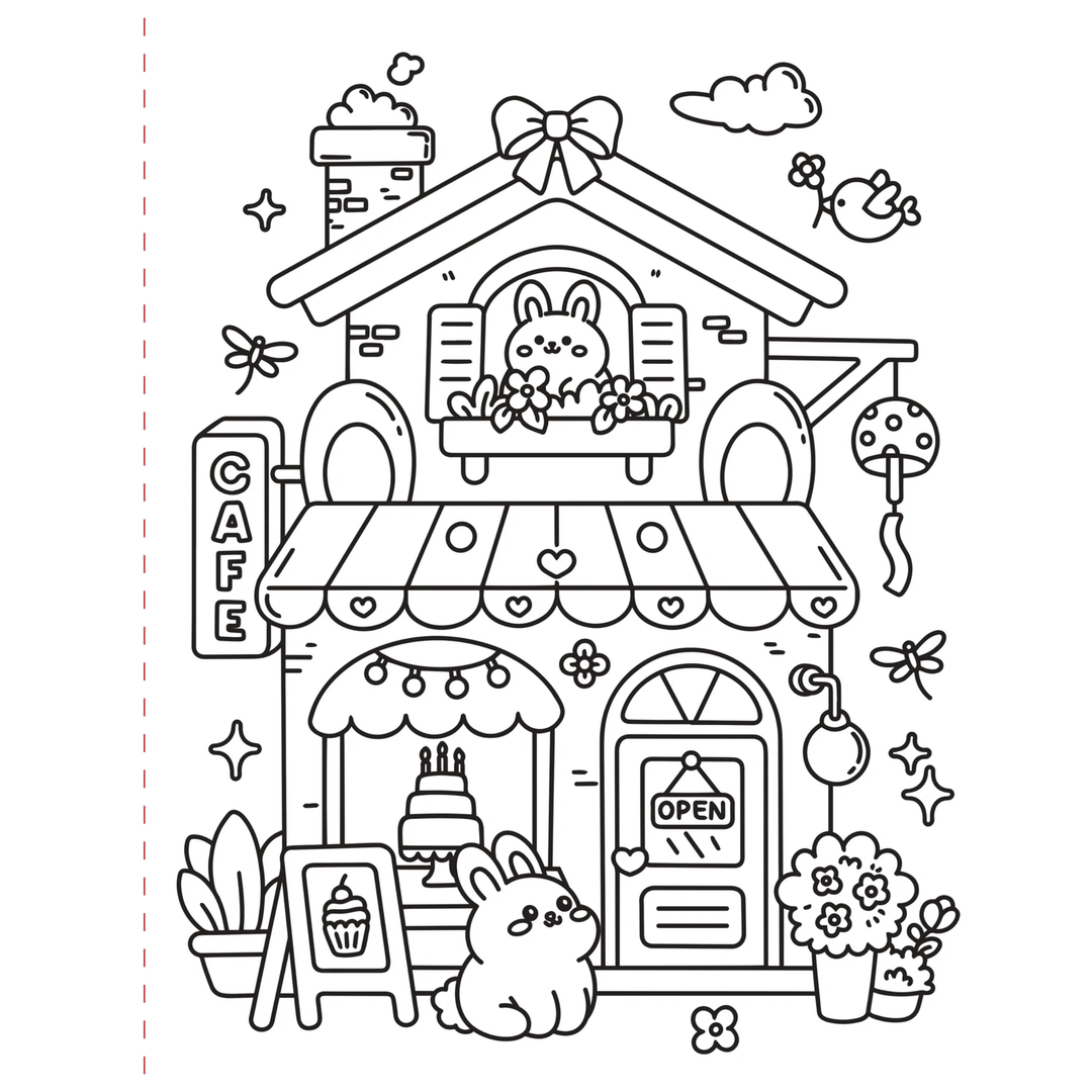 Peter Pauper Press - Large Print Coloring Book - Cozy & Comfy